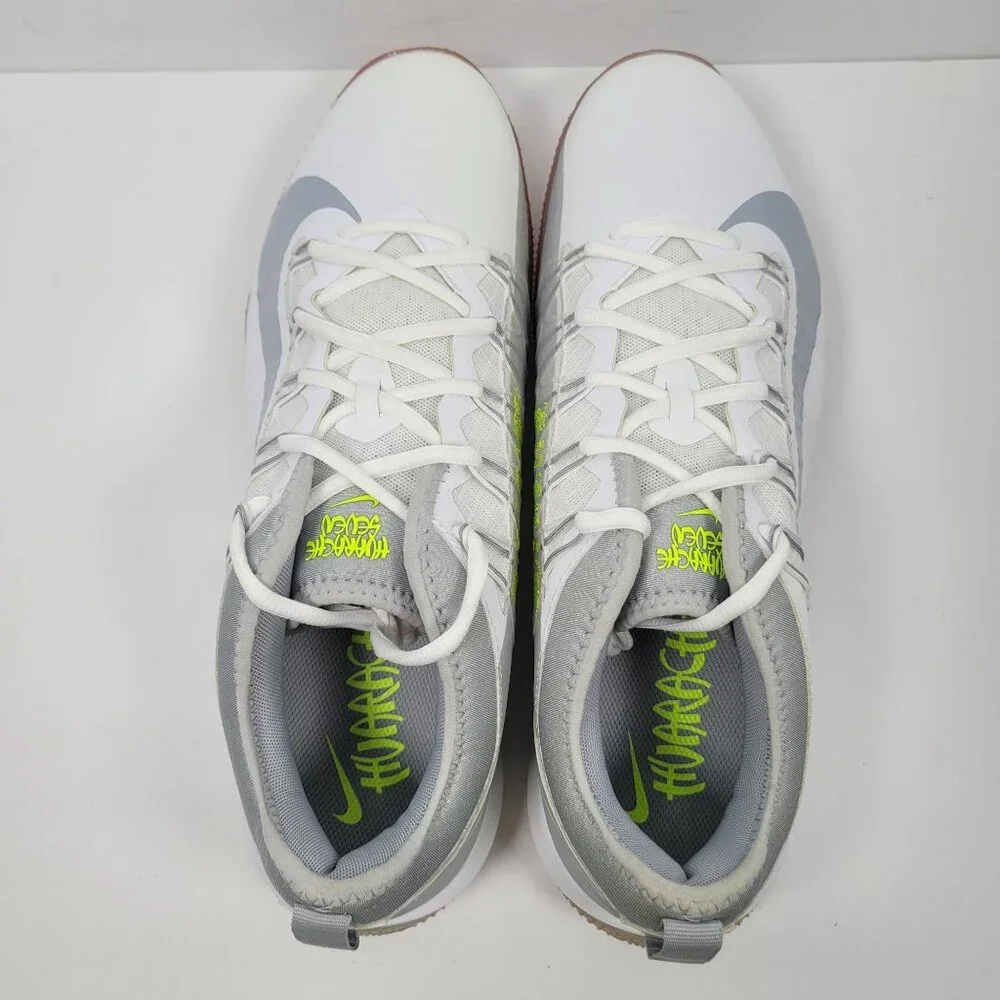 Nike Alpha Huarache 7 Pro TF Lax Men's White Gray Shoes CJ0235-101 US Sz 14 NWB - Picture 8 of 10